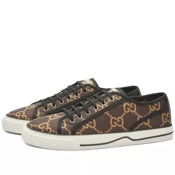 Кроссовки Gucci Ripstop Tennis, цвет Black & Beige