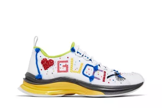 Кроссовки Gucci Run Sneaker 'Lovelight', белый