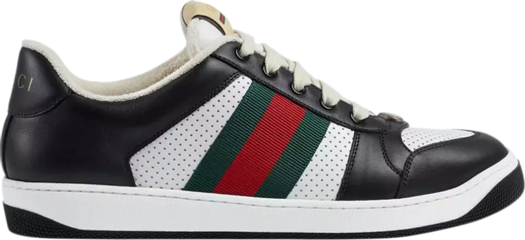 Кроссовки Gucci Screener Black White, черный