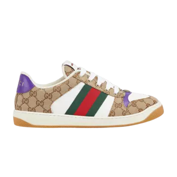 Кроссовки Gucci Screener Sneaker 'Beige Purple', коричневый