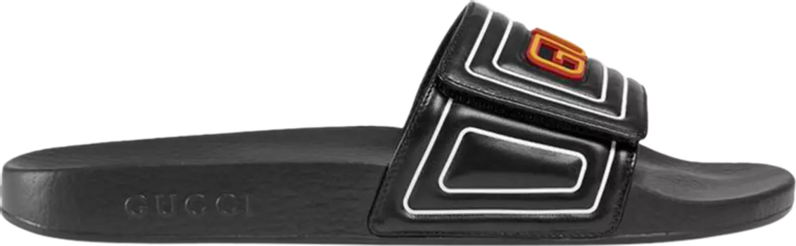 Сандалии Gucci Slide Gucci Logo - Black, черный