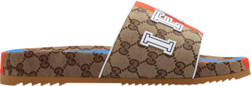 Кроссовки Gucci Slide 'I Feel Gucci', коричневый
