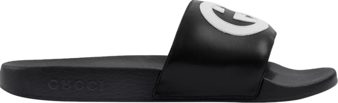 Сандалии Gucci Slide Interlocking G - Black, черный