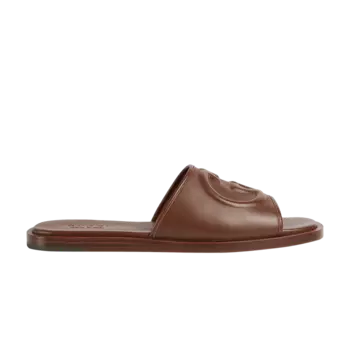 Кроссовки Gucci Slide Sandal, коричневый