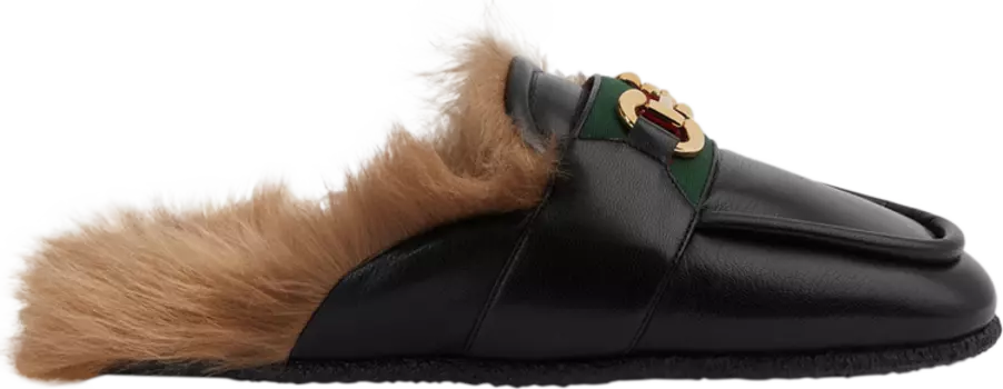 Кроссовки Gucci Slipper 'Horsebit - Black', черный