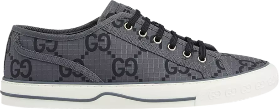 Кроссовки Gucci Tennis 1977 'GG Monogram - Grey Black', серый