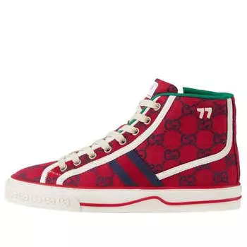 Кроссовки GUCCI Tennis 1977 High Top Sneakers 'Red', красный