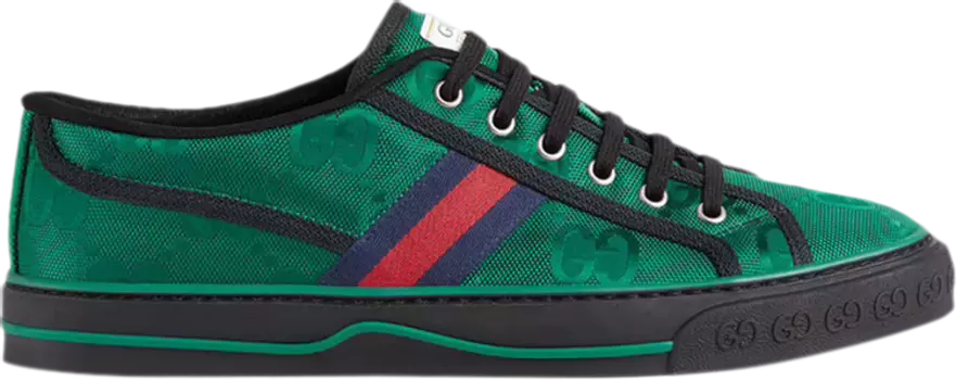 Кроссовки Gucci Tennis 1977 Off the Grid Low Green, зеленый