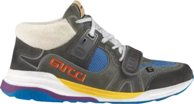 Кроссовки Gucci Ultrapace Mid Black Grey, черный
