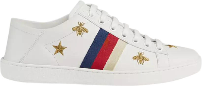 Кроссовки Gucci Wmns Ace Bees and Stars, белый