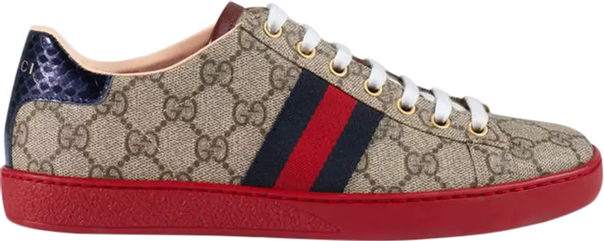 Кроссовки Gucci Wmns Ace GG Supreme Brown, коричневый