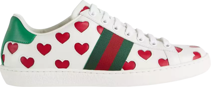 Кроссовки Gucci Wmns Ace Hearts, белый