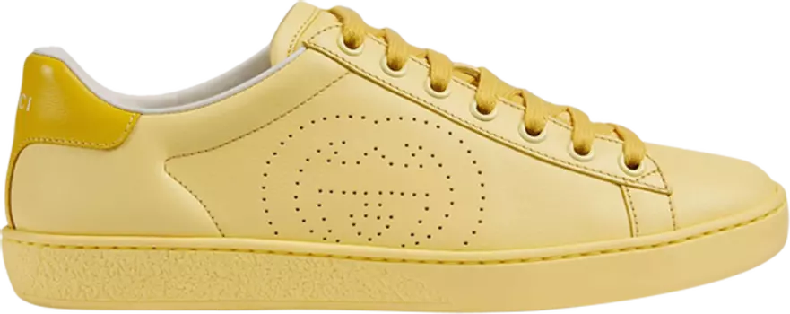 Кроссовки Gucci Wmns Ace Interlocking G - Light Yellow, желтый