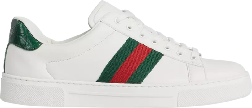 Кроссовки Gucci Wmns Ace 'White Green Red', белый