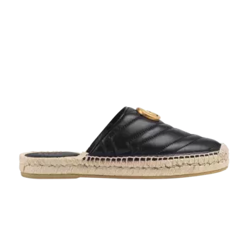 Кроссовки Gucci Wmns Espadrilles Mule 'Double G - Black', черный