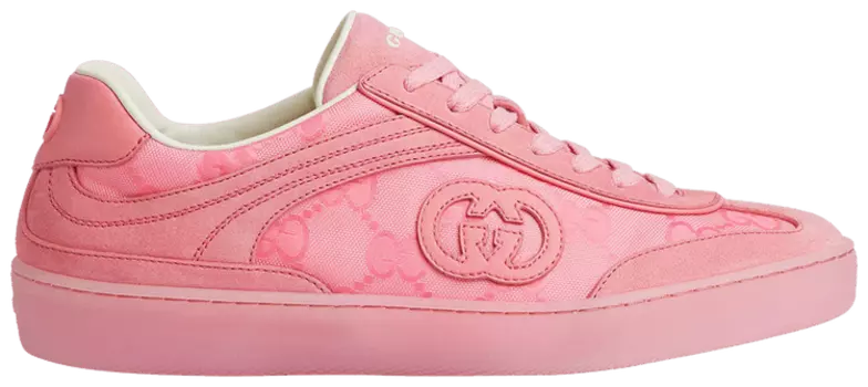 Кроссовки Gucci Wmns G74 'Interlocking G - Pink Suede', розовый