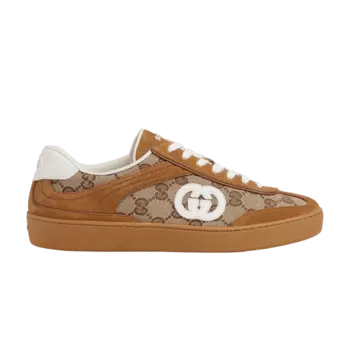 Кроссовки Gucci Wmns G75 'Interlocking G - Brown Suede', коричневый