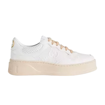 Кроссовки Gucci Wmns GG Embossed Sneaker, белый