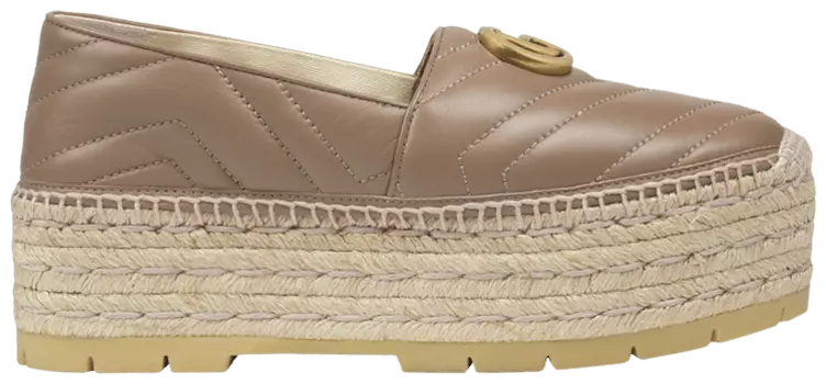 Кроссовки Gucci Wmns GG Espadrilles Double Platform 'Porcelain Rose', красный