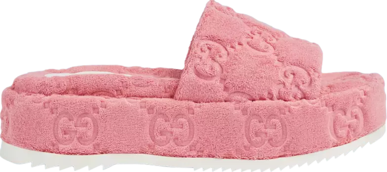 Сандалии Gucci Wmns GG Platform Sandal Wild Rose, розовый