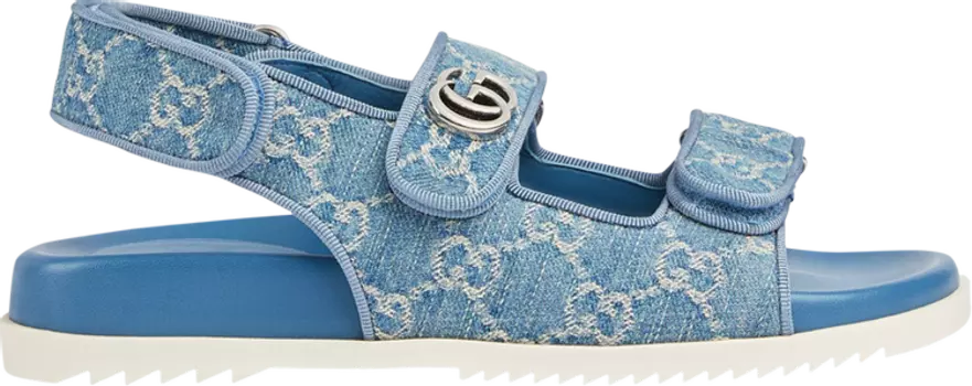 Кроссовки Gucci Wmns GG Sandal 'Light Blue Denim', синий