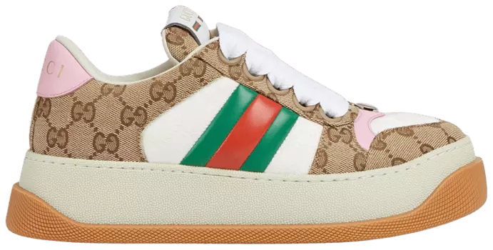 Кроссовки Gucci Wmns GG Sneaker 'Beige Pink', кремовый
