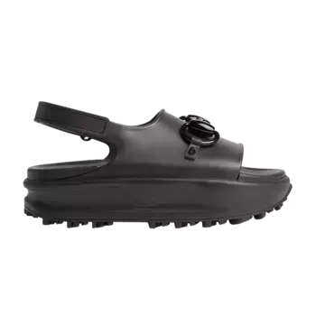Кроссовки Gucci Wmns Horsebit Flatform Sandal, черный