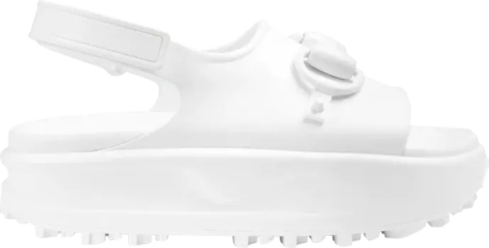 Кроссовки Gucci Wmns Horsebit Flatform Sandal 'White', белый