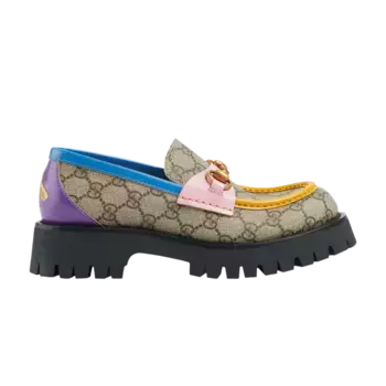 Кроссовки Gucci Wmns Horsebit Loafer, цвет GG Monogram - Beige Multi-Color