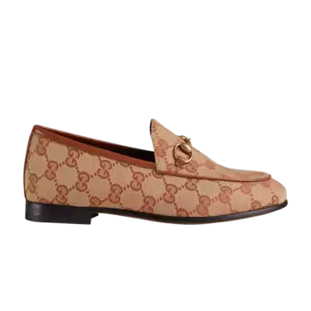 Кроссовки Gucci Wmns Jordaan Loafer GG - Beige Rust, коричневый
