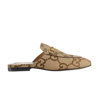 Кроссовки Gucci Wmns Jumbo GG Princetown Slipper, коричневый