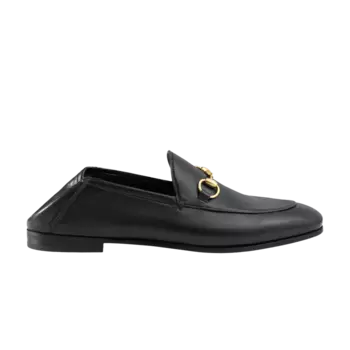Кроссовки Gucci Wmns Leather Horsebit Loafer 'Black', черный