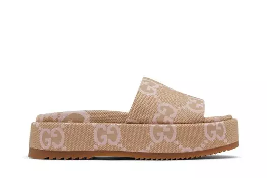 Кроссовки Gucci Wmns Platform Slide Sandal, кремовый