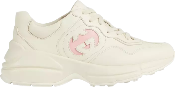 Кроссовки Gucci Wmns Rhyton Sneaker 'Ivory Wild Rose', кремовый