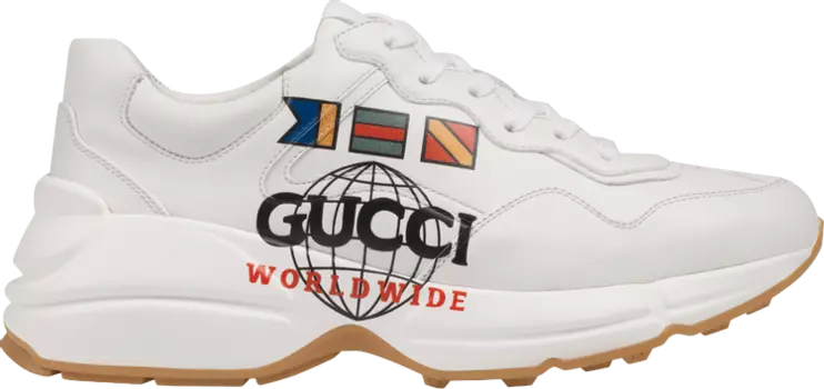 Кроссовки Gucci Wmns Rhyton Worldwide, белый