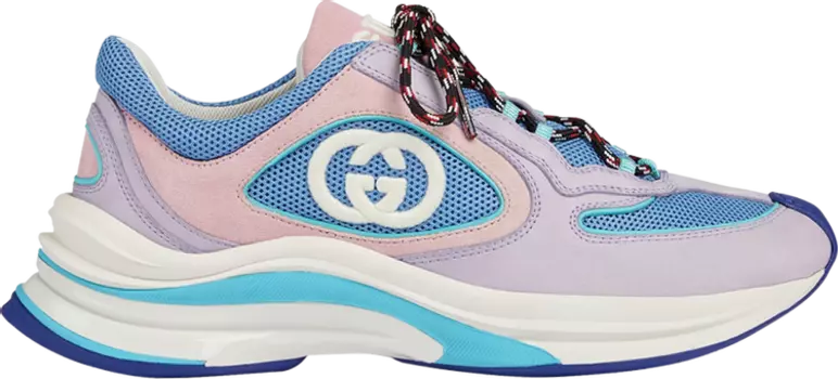 Кроссовки Gucci Wmns Run Sneaker 'Lilac Suede', фиолетовый