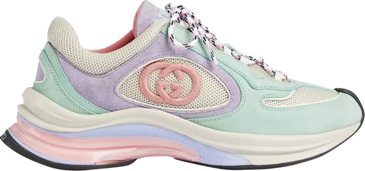 Кроссовки Gucci Wmns Run Sneaker 'Turquoise Lilac', разноцветный