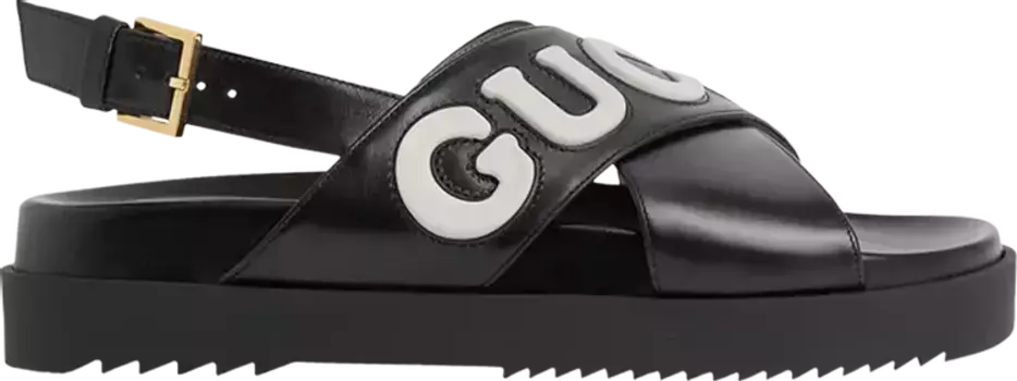 Кроссовки Gucci Wmns Sandal 'Black White', черный
