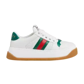 Кроссовки Gucci Wmns Screener, цвет White Green Red