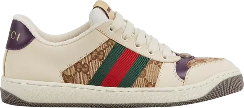 Кроссовки Gucci Wmns Screener GG Canvas - Beige, бежевый