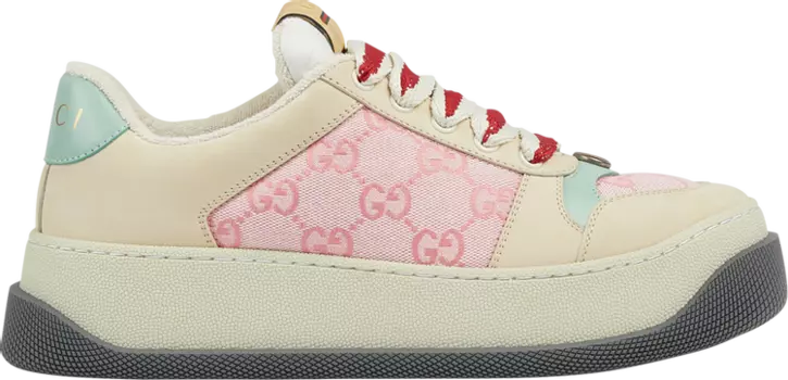 Кроссовки Gucci Wmns Screener 'GG Monogram - Beige Pink', загар