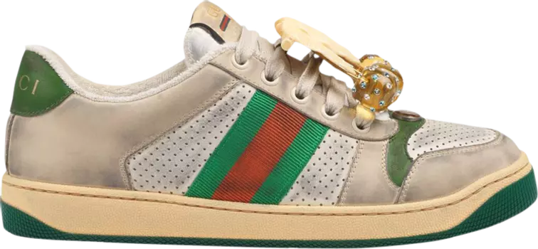 Кроссовки Gucci Wmns Screener Off-White, тан