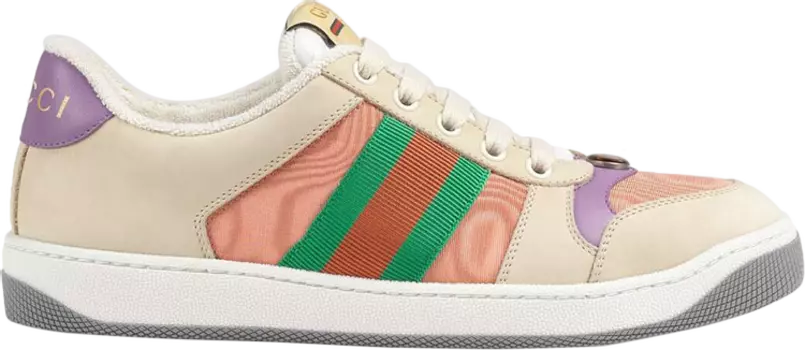 Кроссовки Gucci Wmns Screener Pink Green Orange, розовый