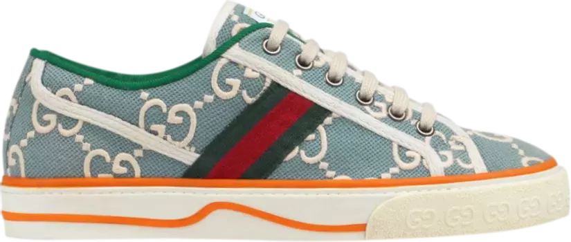 Кроссовки Gucci Wmns Tennis 1977 Light Blue, синий