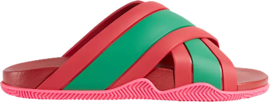 Сандалии Gucci Wmns Web Stripe Slide Sandal Coral, розовый