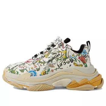 Кроссовки gucci x the hacker project triple s 'flora print' Balenciaga, мультиколор