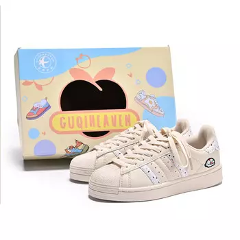 Кроссовки Guci Tianlun Skateboarding Shoes Women's Low-top Beige, белый