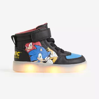 Кроссовки H&M Kids Diodes Sonic the Hedgehog, черный