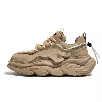 Кроссовки HACKBUTEER Chunky Sneakers Unisex Low-top, хаки