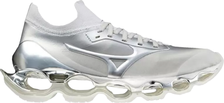 Кроссовки Hajime Sorayama x Wave Prophecy Silver, серебряный